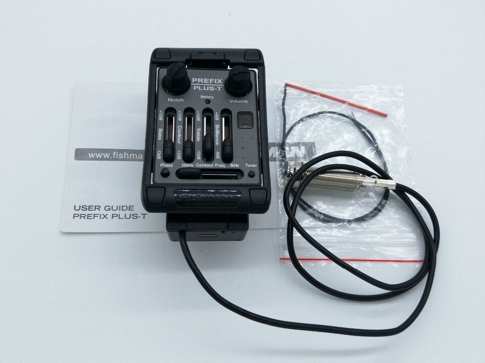 Fishman Prefix Plus + Roter Untersteg-Tonabnehmer